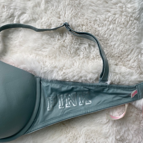 VS PINK Wear Everywhere Light Blue Push Up Bra - Picture 2 of 5